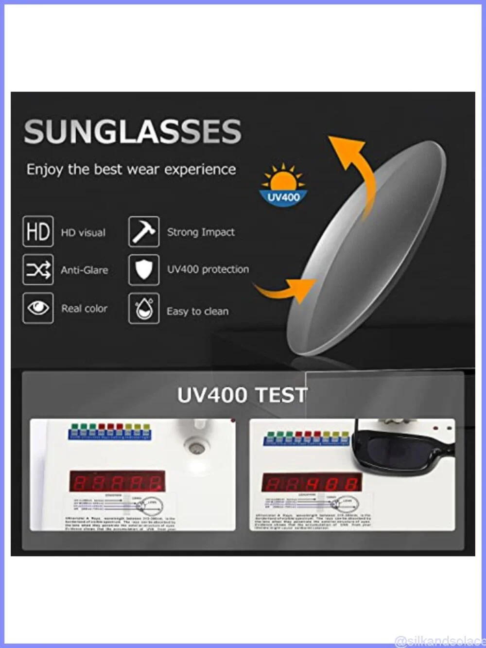 Retro Square Sunglasses UV400 Full Frame Shades for Outdoor